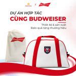 Dự án balo quà tặng cao cấp Budweiser do INOVINA thiết kế và sản xuất