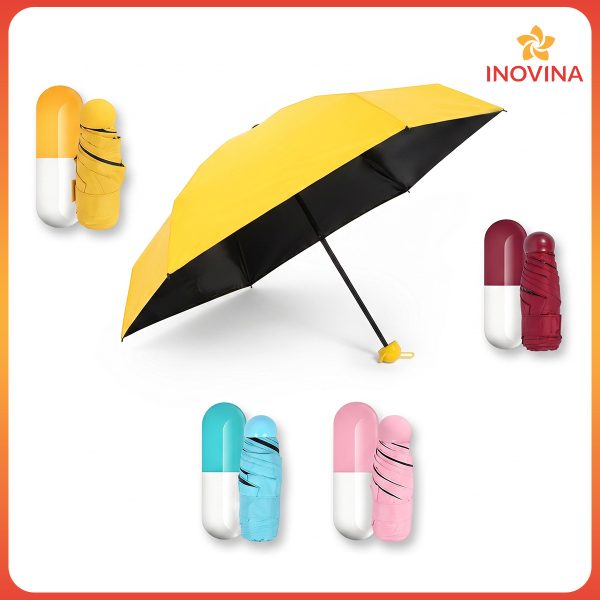 Dù Mini Gấp Gọn – Ô Che Mưa Nắng Tiện Lợi In Logo