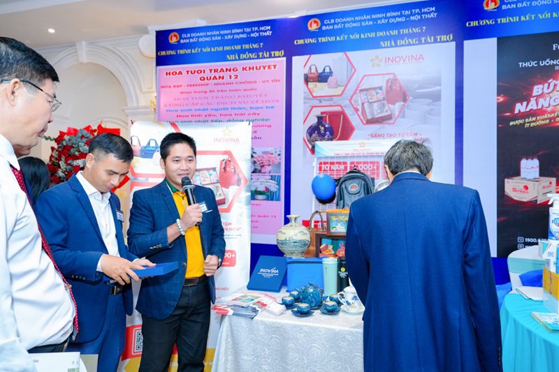 CLB Doanh nhân Ninh Bình tại TPHCM tổ chức Chương trình kết nối kinh doanh ngày 09/07/2026 Gian hàng sản phẩm quà tặng