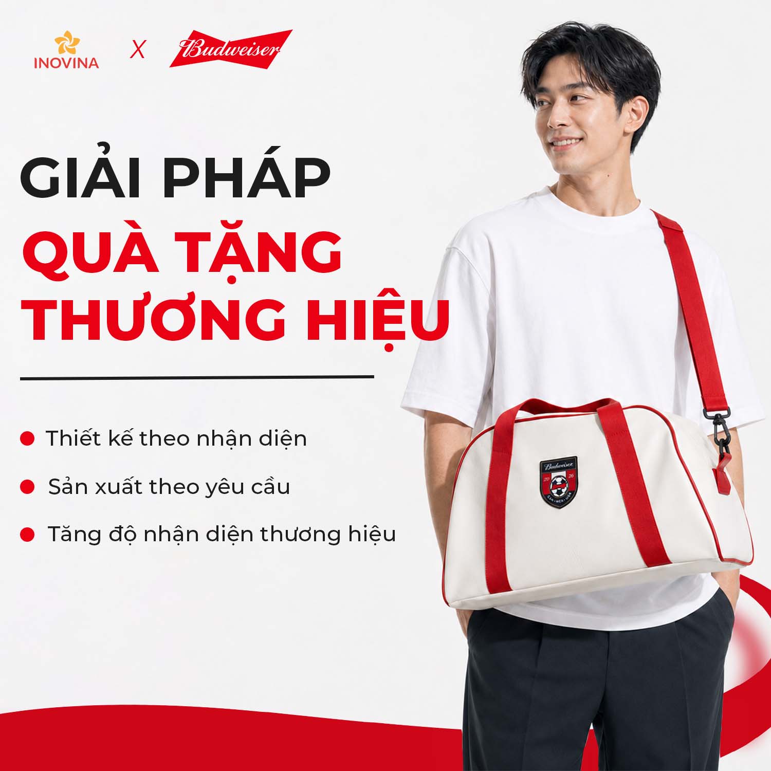 Dự Án Thiết Kế & Sản Xuất Balo Quà Tặng Cao Cấp Cho Budweiser INOVINA– Đối Tác Thiết Kế Quà Tặng Cao Cấp Theo Yêu Cầu