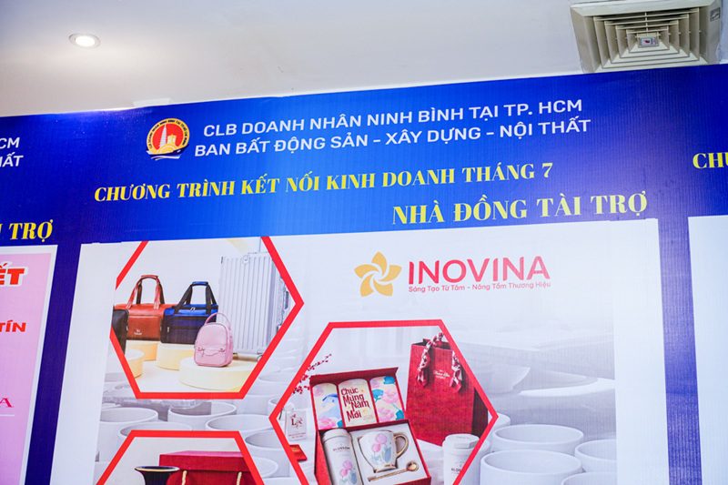 CLB Doanh nhân Ninh Bình tại TPHCM tổ chức Chương trình kết nối kinh doanh ngày 09/07/2026 INOVINA là một trong những nhà đồng tài trợ tại Chương trình Kết nối Kinh doanh tháng 7