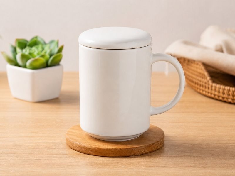 Top 10+ mẫu ly sứ trắng in logo được doanh nghiệp lựa chọn hiện nay Ly sứ trắng in logo giúp quảng bá thương hiệu hiệu quả