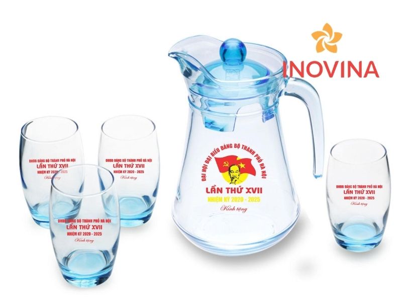 Quà tặng ngày 27/7 bộ bình ly tinh tế bền đẹp 