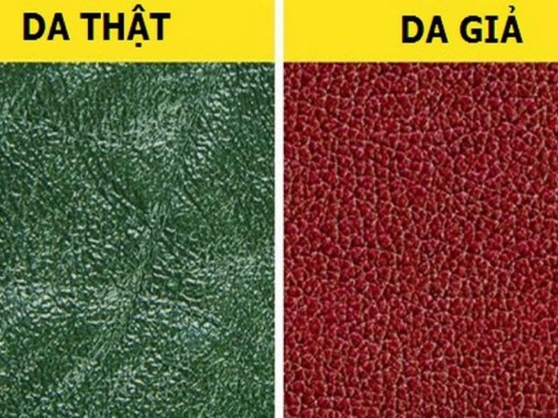 Hướng dẫn 7 cách phân biệt túi da thật và giả nhanh, đơn giản Quan sát đường vân và bề mặt nhận biết da thật