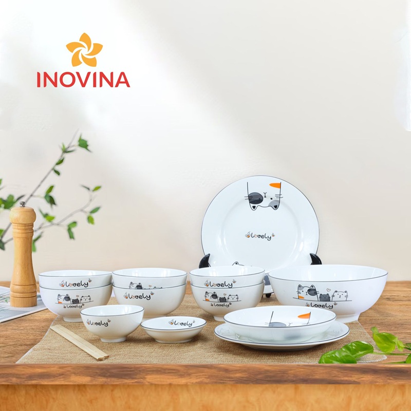 Bát đĩa ăn sang trọng từ chất liệu sứ