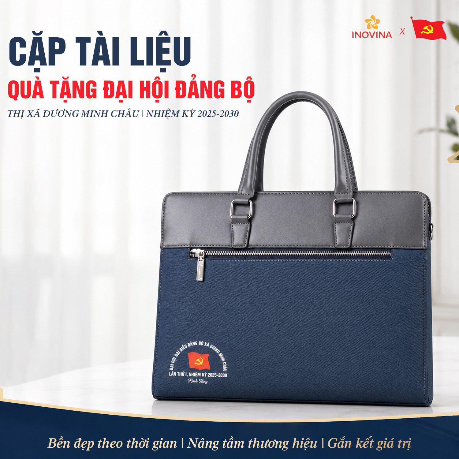 Dự Án Cặp Tài Liệu Quà Tặng Đại Hội Đảng Bộ | Giải Pháp Quà Tặng Doanh Nghiệp Cặp Tài Liệu Quà Tặng Đại Hội Đảng Bộ
