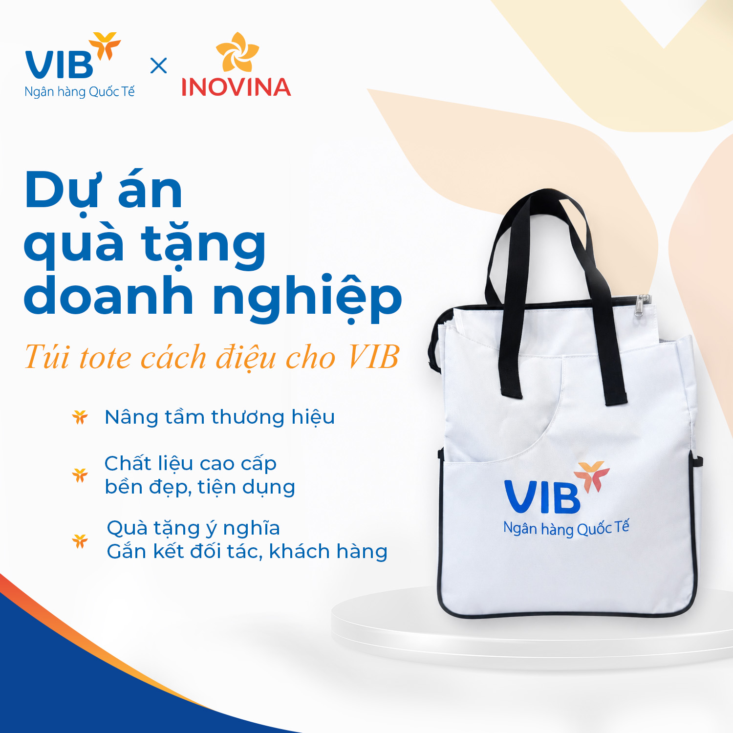 Dự Án Túi Tote VIB – Quà Tặng Doanh Nghiệp & Khách Hàng Dự Án Túi Tote VIB – Quà Tặng Doanh Nghiệp